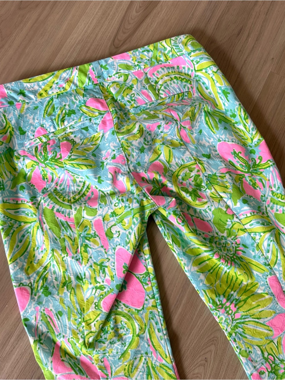 Lilly Pulitzer Kelly Skinny Ankle Pant Pants Size 4 Coconut Jungle Print Floral - Picture 9 of 9